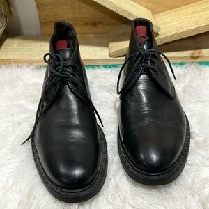 MEN'S BOOTS ZEN AGE black leather made in Albania size euro 44 10.5-11